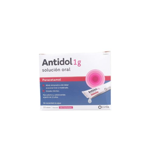 ANTIDOL 1 g 10 SOBRES SOLUCION ORAL 10 ml