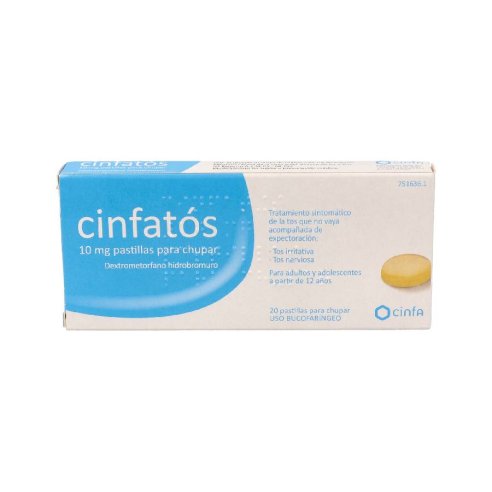 CINFATOS 10 MG 20 PASTILLAS PARA CHUPAR